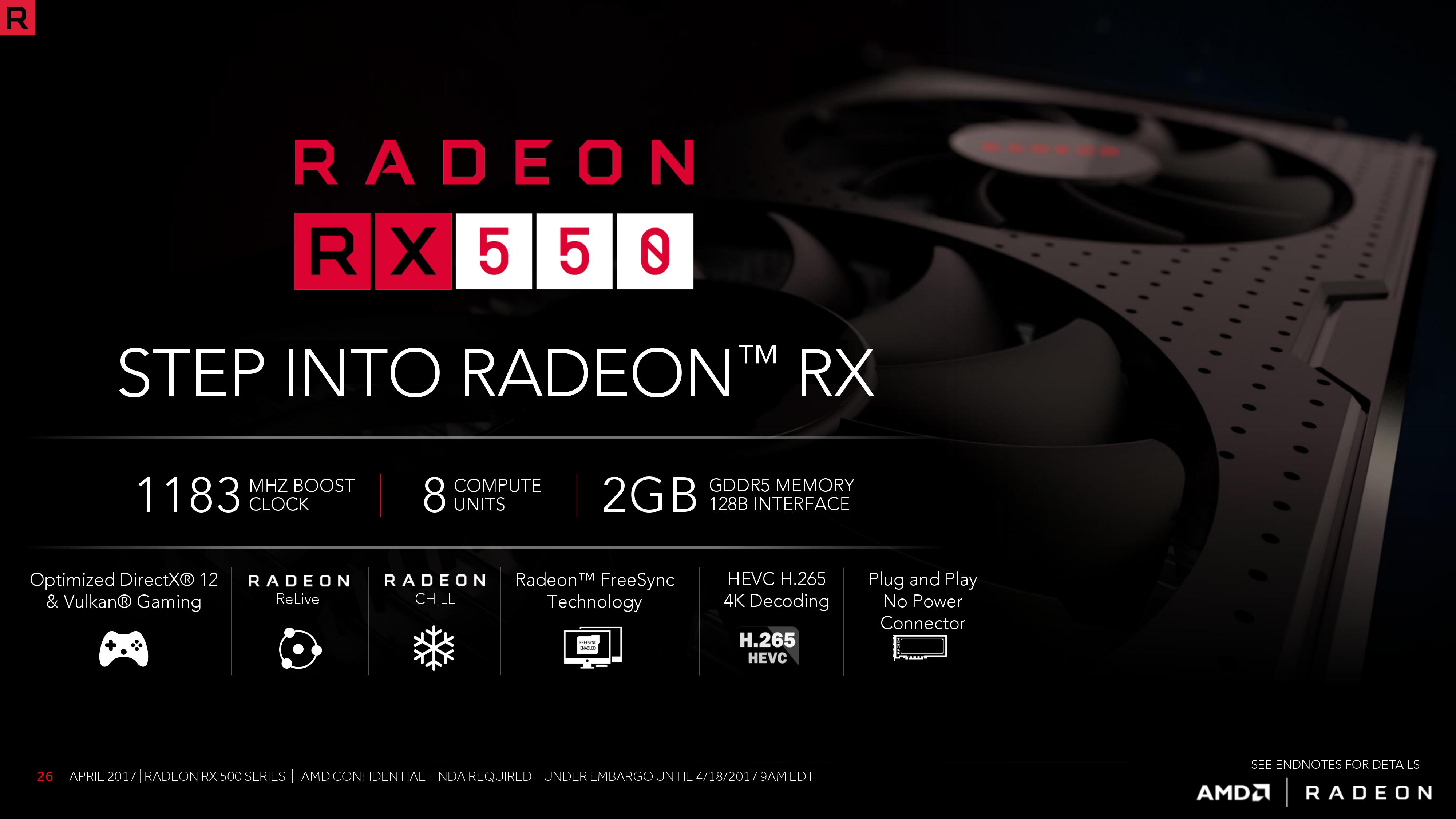 AMD Radeon RX 550 Hashrate